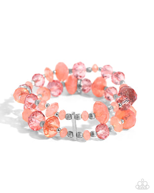 Paparazzi Faceted Fairy Tale - Orange Bracelets