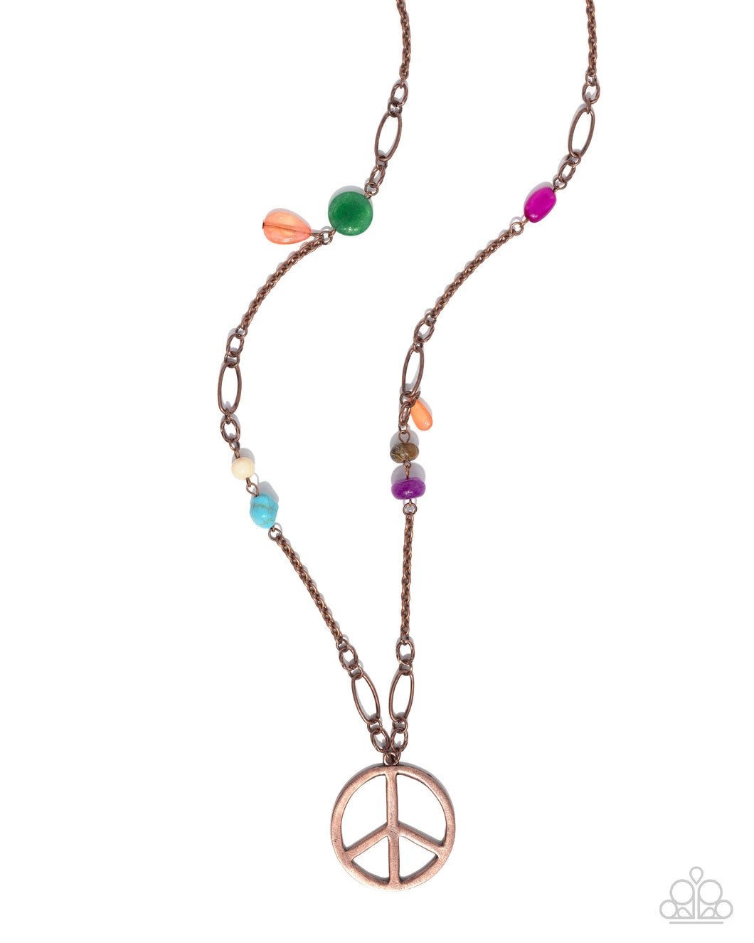 Paparazzi Peaceful Playtime - Copper Necklace & Earrings