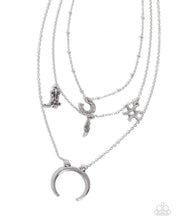 Load image into Gallery viewer, Paparazzi Saloon Sass - Silver Necklace &amp; Earrings