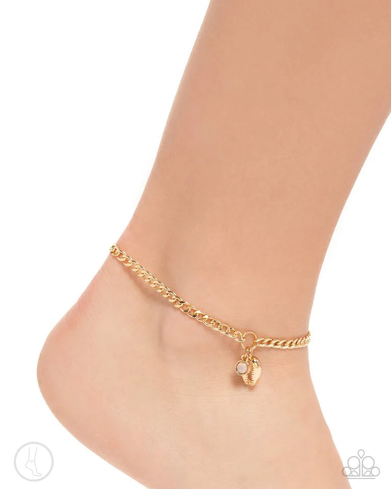 Paparazzi Conch Comeback - Pink Anklet