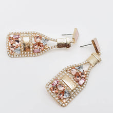 Load image into Gallery viewer, Rhinestone Bottle -  Stud Earrings