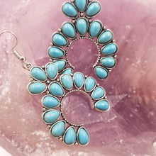 Load image into Gallery viewer, Western Turquoise Stone Earrings SHIPS 6-18