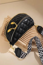 Load image into Gallery viewer, Quilted Vegan Leather Crossbody Bum Bag