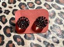 Load image into Gallery viewer, Acrylic Cheetah print post earrings