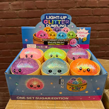 Load image into Gallery viewer, Light up Gel Bead Glitter Dumpling