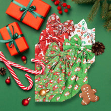 Load image into Gallery viewer, Christmas Pattern Long Tail Hair Bow