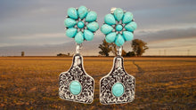 Load image into Gallery viewer, Western Cattle Tag Post Earrings