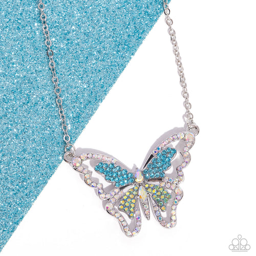 Paparazzi Weekend WINGS - Multi - Butterfly Necklace & Earrings New