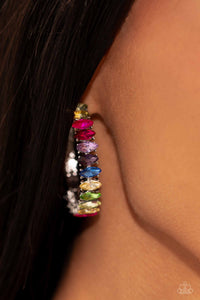 Paparazzi Rainbow Range - multi - Hoop Earrings