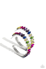 Load image into Gallery viewer, Paparazzi Rainbow Range - multi - Hoop Earrings