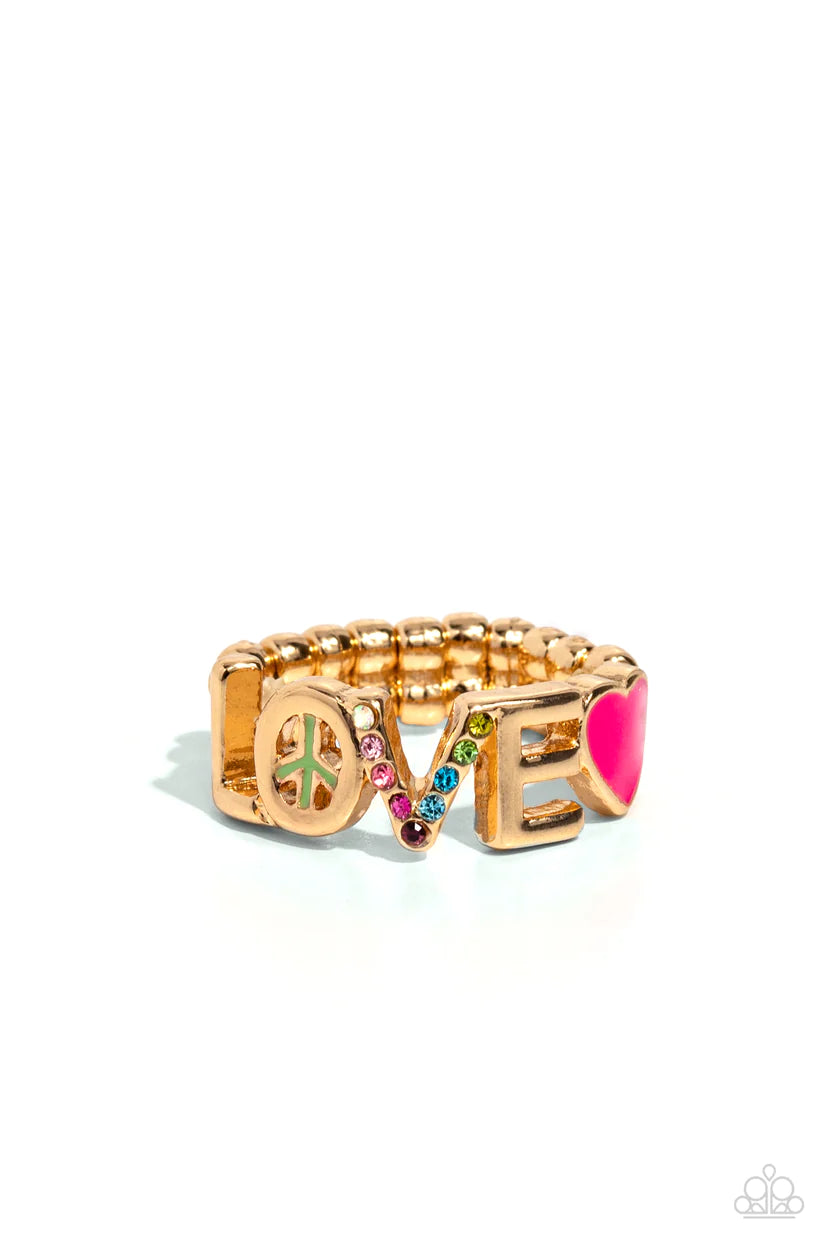 Paparazzi Unlimited Love - gold Ring