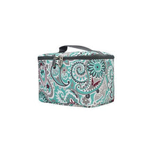 Load image into Gallery viewer, Swirls In Aqua Cosmetic Case SHIPS 7-22