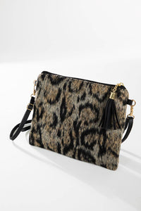 Animal Print Crossbody/Clutch Bag