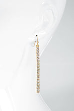 Load image into Gallery viewer, Long Pave Stone Bar Earrings MULTI