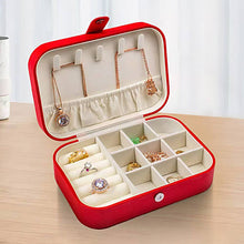 Load image into Gallery viewer, Faux Leather Portable Jewelry Box