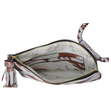 Load image into Gallery viewer, Cow Print Fashion Faux Leather Mini Purse With Fringe Tassel SHIPS 7-22