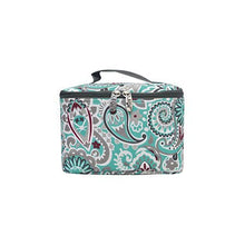 Load image into Gallery viewer, Swirls In Aqua Cosmetic Case SHIPS 7-22