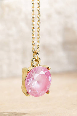 Cubic Zirconia Pendant Short Necklace
