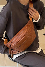 Load image into Gallery viewer, Leather Woven Atlas Crossbody Bum Bag