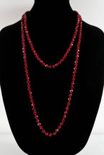 Load image into Gallery viewer, Glass Bead and Knotted Thread Long Necklace