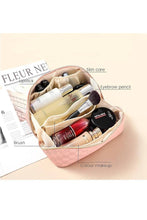 Load image into Gallery viewer, LEATHER MAKEUP BAG SOLID BAG BROWN