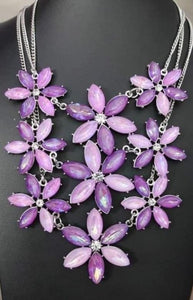 Paparazzi Meadow Muse - Purple Necklace & Earrings