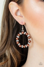 Load image into Gallery viewer, Paparazzi Symphony Sparkle- Brown Earring
