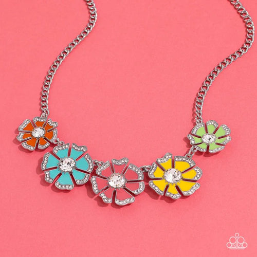 Paparazzi Playful Posies Multi - Life of the Party Necklace & Earrings