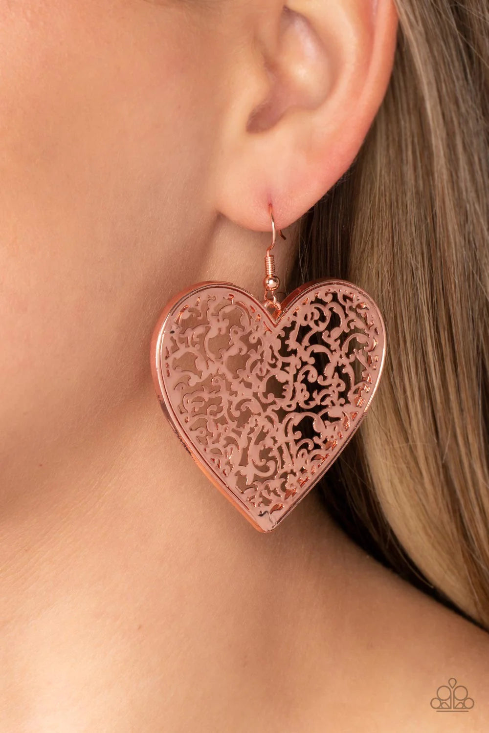 Paparazzi Fairest in the Land - Copper earrings