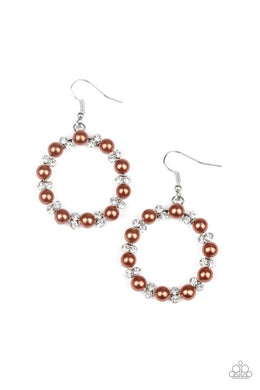 Paparazzi Symphony Sparkle- Brown Earring