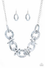 Load image into Gallery viewer, Paparazzi Chromatic Charm - Silver Acrylic - Necklace &amp; Earrings - $5 Jewelry with Ashley Swint
