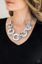 Load image into Gallery viewer, Paparazzi Chromatic Charm - Silver Acrylic - Necklace &amp; Earrings - $5 Jewelry with Ashley Swint
