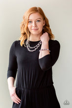 Load image into Gallery viewer, Paparazzi One Of A Kind-HEARTED - Purple - "Love" Heart Silver Bracelet - $5 Jewelry With Ashley Swint