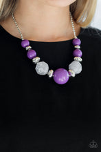 Load image into Gallery viewer, Paparazzi Daytime Drama - Purple Beads - Necklace and matching Earrings - $5 Jewelry With Ashley Swint