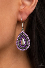 Load image into Gallery viewer, Paparazzi Beaded Bonanza - Purple - Earrings - $5 Jewelry with Ashley Swint