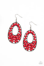 Load image into Gallery viewer, PRE-ORDER - Paparazzi Beaded Shores - Red - Earrings - $5 Jewelry with Ashley Swint