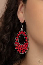 Load image into Gallery viewer, PRE-ORDER - Paparazzi Beaded Shores - Red - Earrings - $5 Jewelry with Ashley Swint
