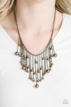 Load image into Gallery viewer, PRE-ORDER - Paparazzi Catwalk Champ - Brass - Necklace &amp; Earrings - $5 Jewelry with Ashley Swint