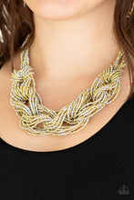 Load image into Gallery viewer, Paparazzi City Catwalk - Gold Seed Beads - Necklace &amp; Earrings - $5 Jewelry with Ashley Swint