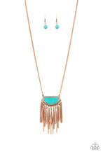Load image into Gallery viewer, Paparazzi Desert Hustle - Copper - Turquoise Stone - Necklace &amp; Earrings - $5 Jewelry with Ashley Swint