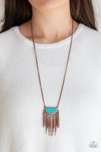 Load image into Gallery viewer, Paparazzi Desert Hustle - Copper - Turquoise Stone - Necklace &amp; Earrings - $5 Jewelry with Ashley Swint