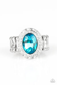 PRE-ORDER - Paparazzi Fiercely Flawless - Blue - Ring - $5 Jewelry with Ashley Swint