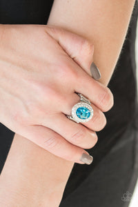 PRE-ORDER - Paparazzi Fiercely Flawless - Blue - Ring - $5 Jewelry with Ashley Swint