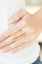 Load image into Gallery viewer, PRE-ORDER - Paparazzi FRILL Ride - Gold - Ring - $5 Jewelry with Ashley Swint
