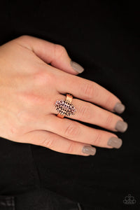 Paparazzi Full Of HAUTE Air - Copper - Antiqued Finish - Dainty Band - Ring - $5 Jewelry with Ashley Swint