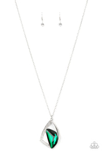 PRE-ORDER - Paparazzi Galactic Wonder - Green - Necklace & Earrings - $5 Jewelry with Ashley Swint
