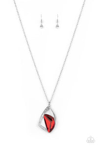 PRE-ORDER - Paparazzi Galactic Wonder - Red - Necklace & Earrings - $5 Jewelry with Ashley Swint