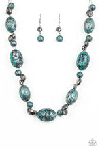 Load image into Gallery viewer, Paparazzi Gatherer Glamour - Blue - Necklace &amp; Earrings - $5 Jewelry with Ashley Swint
