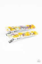 Load image into Gallery viewer, Paparazzi Get Outta HAIR! - Multi - Yellow, Green, Blue &amp; Purple Dots - Pair of Acrylic Hair Clips - $5 Jewelry with Ashley Swint