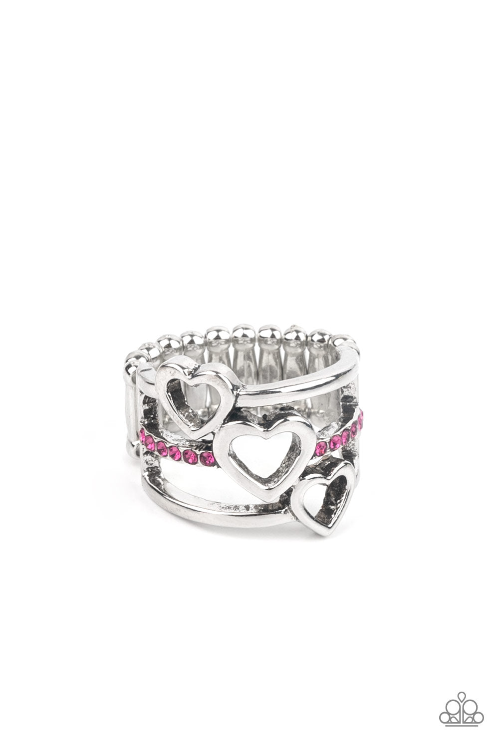 PRE-ORDER - Paparazzi Give Me AMOR - Pink - Ring - $5 Jewelry with Ashley Swint